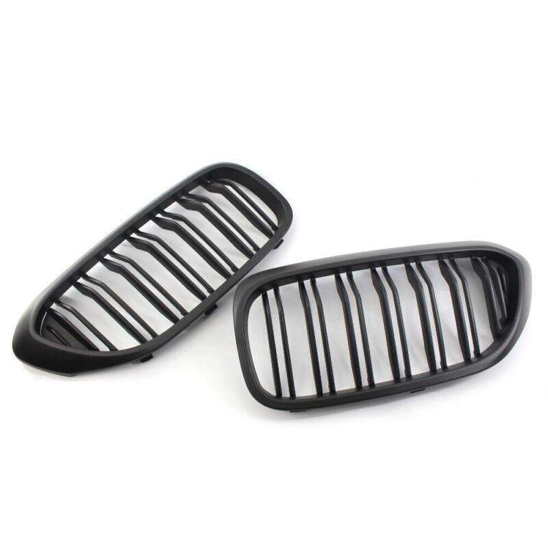 Pair of Brand New Matte Black Front Grille Fit For BMW 5-Series G30 2017 Grill