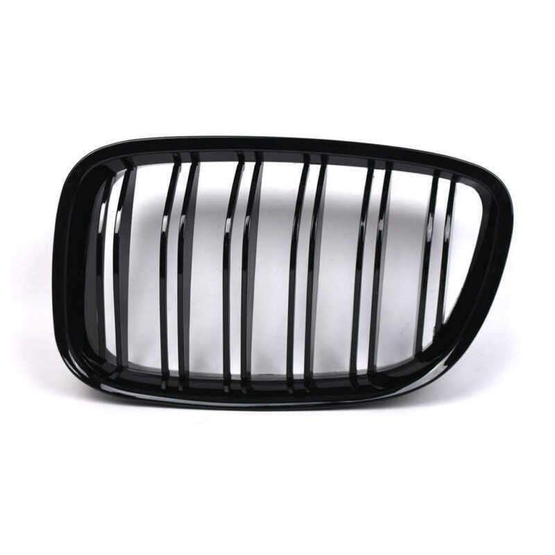 Gloss Black Front Kidney Grille Grill For BMW 5 Series GT F07 2009-2017 Pair