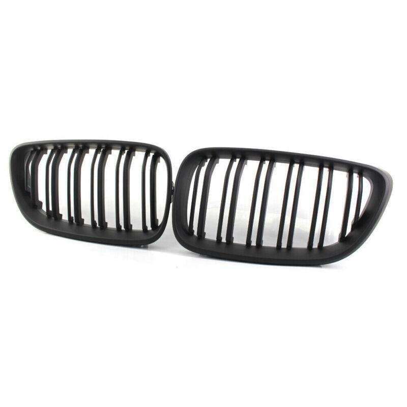 M Style Matte Black Front Grille Kit Dual Line for BMW F23 2014+ Coupe 220i 228i