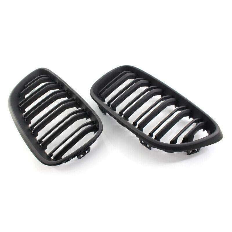 M Style Matte Black Front Grille Kit Dual Line for BMW F23 2014+ Coupe 220i 228i