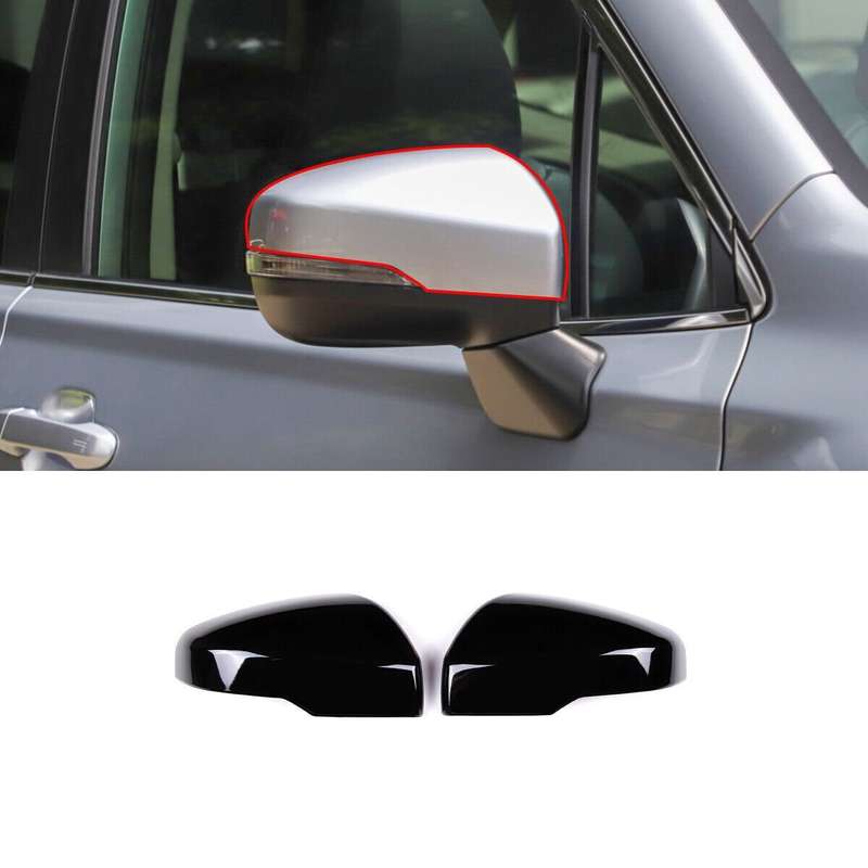 Side Rearview Mirror Cover For Subaru Forester/Outback/Legacy 19-22 Gloss Black