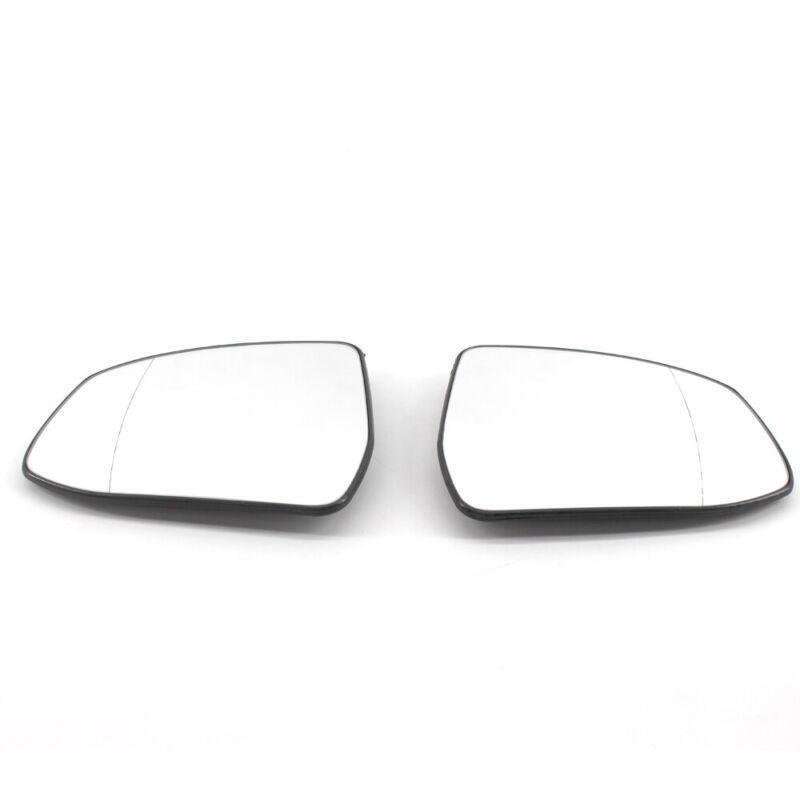 Pair of Car Door Rear Mirror Heated Glass White fit for Ford Focus 2012-2014