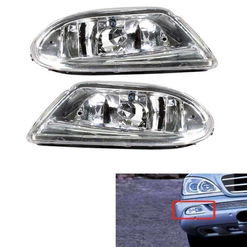 Front Bumper Fog Lights Driving Lamps For Mercedes W163 ML320 1998-2005 Pair