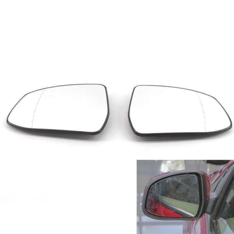 Pair of Car Door Rear Mirror Heated Glass White fit for Ford Focus 2012-2014