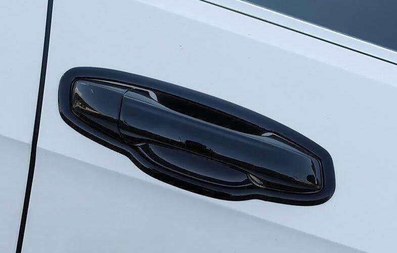For VW Golf MK7 MK7.5 2014-2019 ABS Black Exterior Side Door Handle Cover Trim