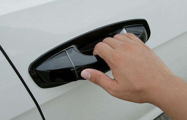 For VW Golf MK7 MK7.5 2014-2019 ABS Black Exterior Side Door Handle Cover Trim
