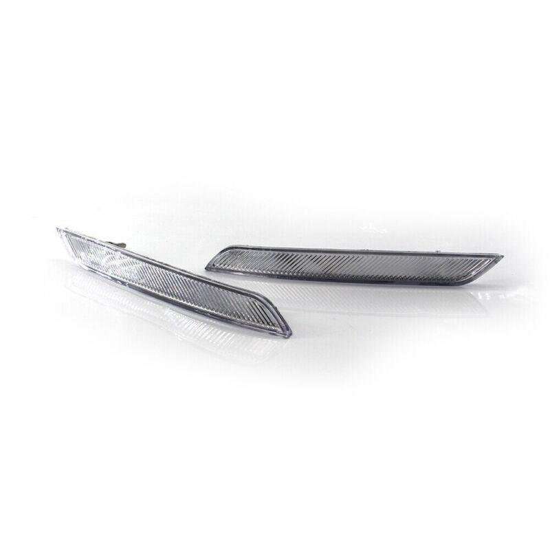 Pair For BMW X6 E71 E72 2007-14 Clear White Side Marker Reflector Light No Bulb