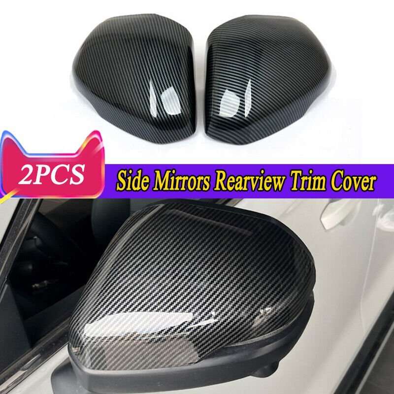 Car Fiber Door Side Rear View Mirrors Protector Cover For Honda HR-V 2023-2024