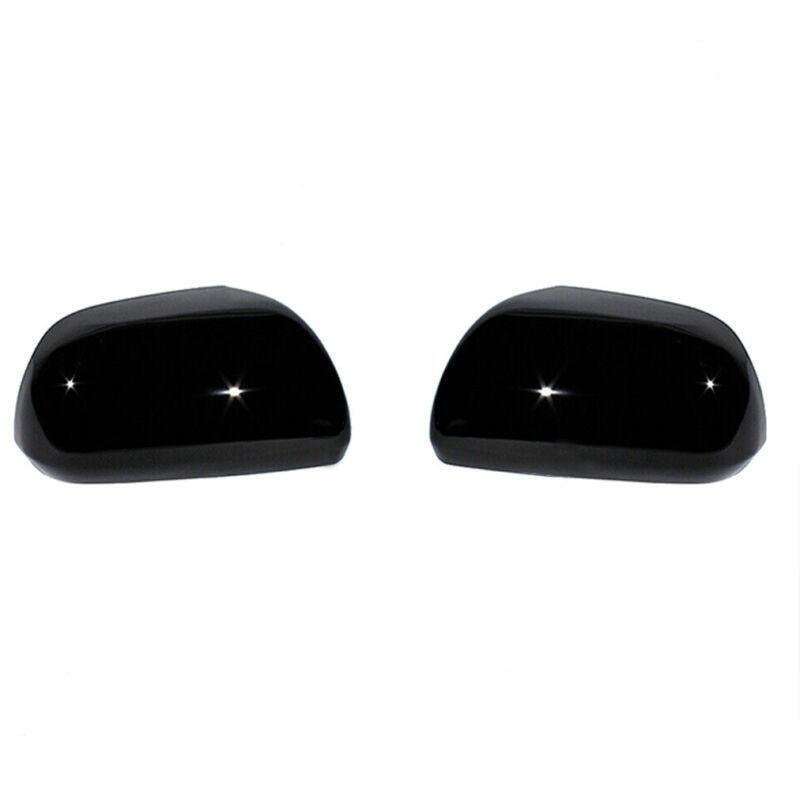 Pair Rear View Wing Mirror Cover Cap For Toyota Highlander 2008-2013 Black