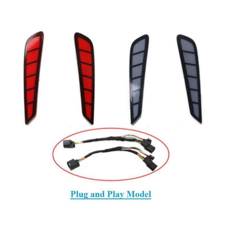 Red LED Rear Brake Taillight Bumper Reflector Light For Honda Integra 22-23 Pair