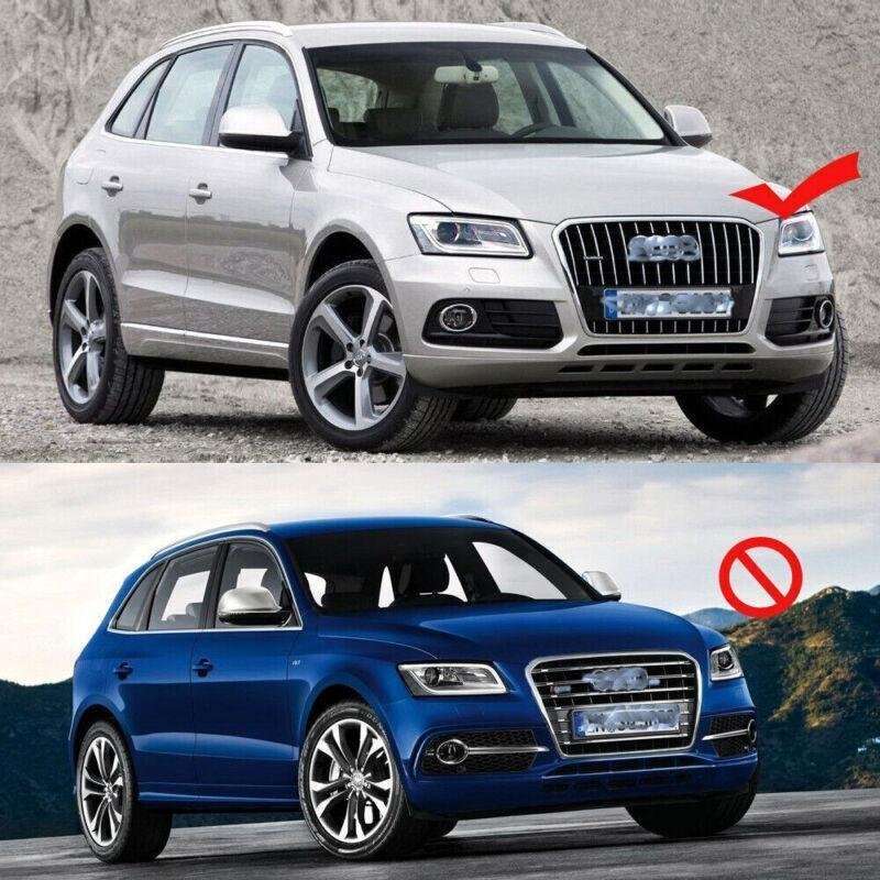 ABS Front Left Bumper Fog Light Lower Grille Cover for Audi Q5 2013-16 Facelift