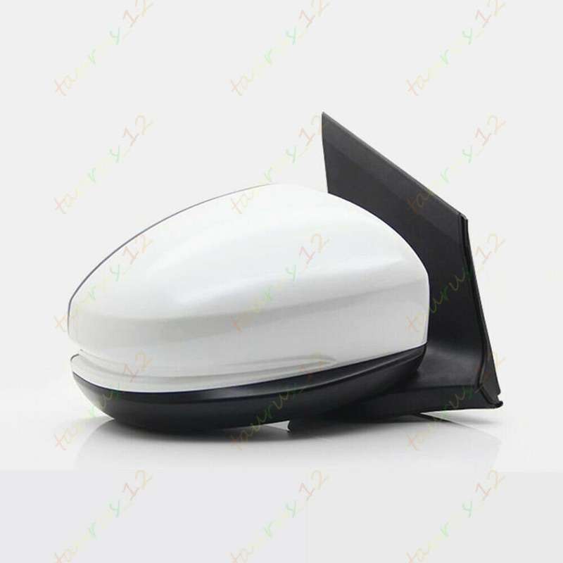 White Right Side Rearview Mirror Assembly 3-Pin For Honda City / Grace 2013-2019