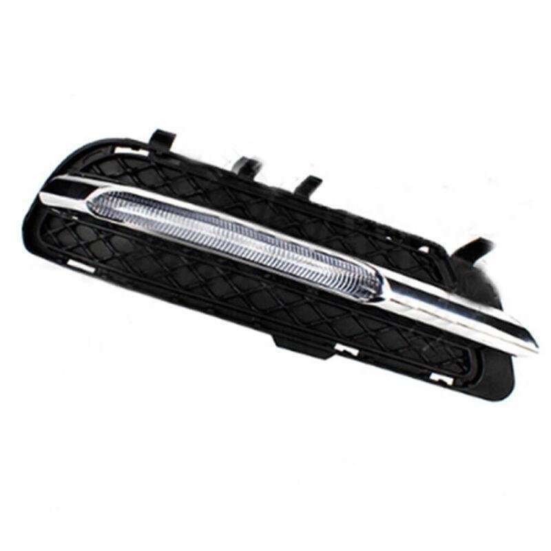 Set Fog Light Lamp Grille &amp; Trim For Mercedes W212 E250 E300 E350 2009-13 Right