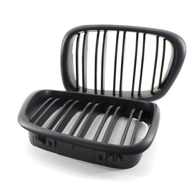 Pair of Matte Black Front Kidney Grille fit for BMW E39 5 Series 1999-2003