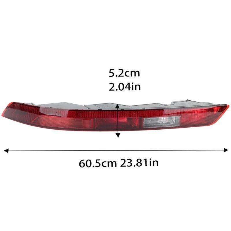 Left Bumper Light For Audi Q5 2017-2021 Tail Lower Rear Brake Lamp W/5 Bulbs Red