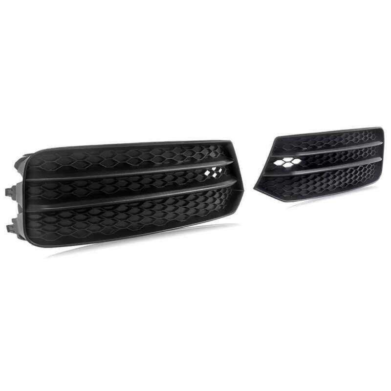 Front Bumper Fog Light Lamp Grille Cover For Audi A1 2016-2019 Black Pair