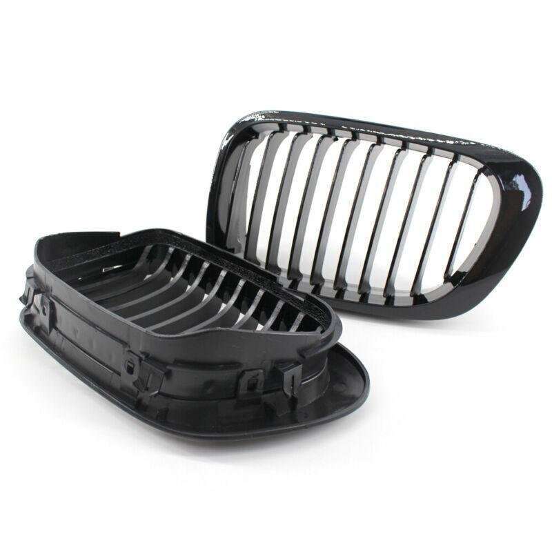 Gloss Black Kidney Front Grilles Grill For BMW E46 2 Door Coupe 1999-2002