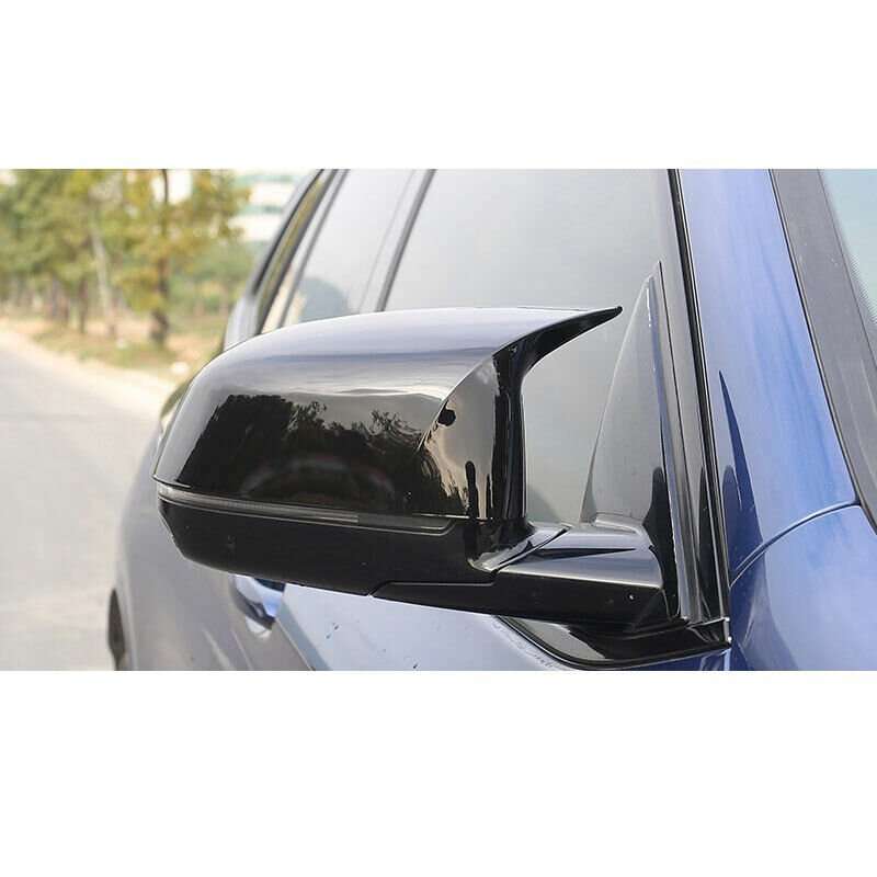 For BMW X5 G05 2019-2020 2021 ABS Black Rear View Side Door Mirror Cover 2PCS