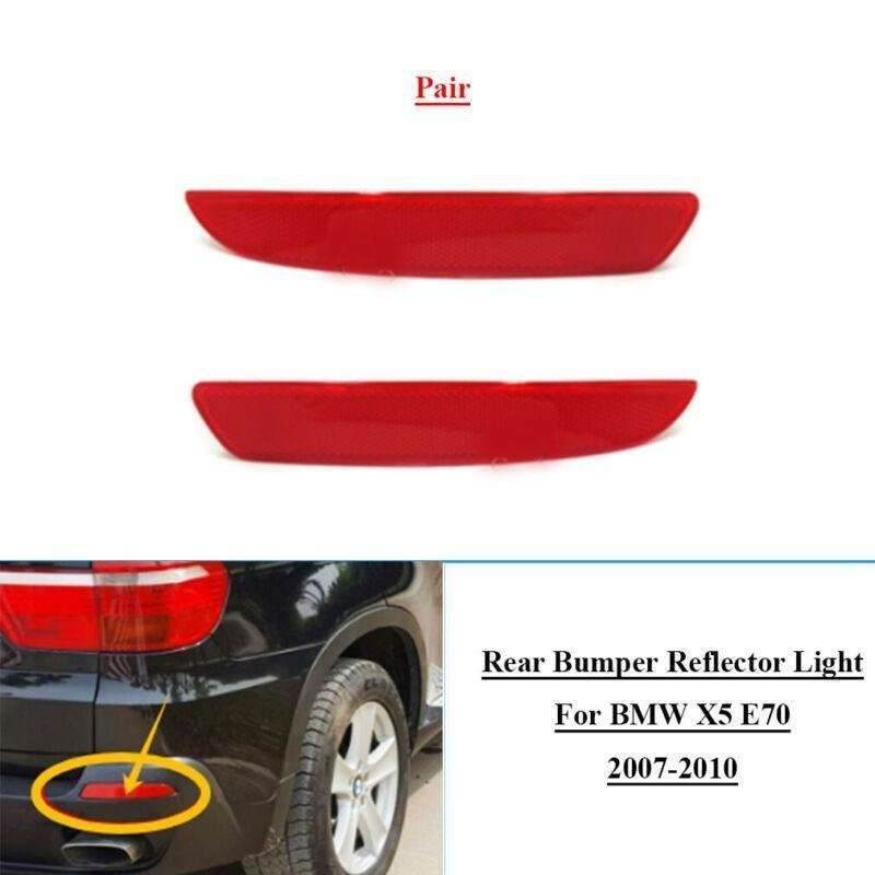2pcs Rear Bumper Reflector Light Tail Lamps For BMW X5 E70 2007-2010