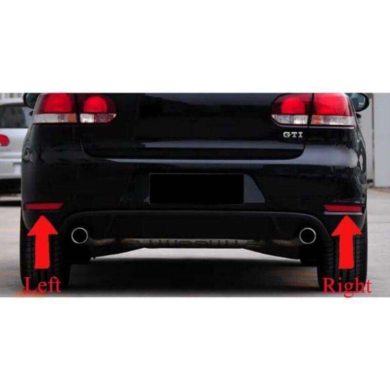 Fits For VW Golf 6 GTI 2009-2013 1 Pair Rear Bumper Reflector Light Brake Lamp