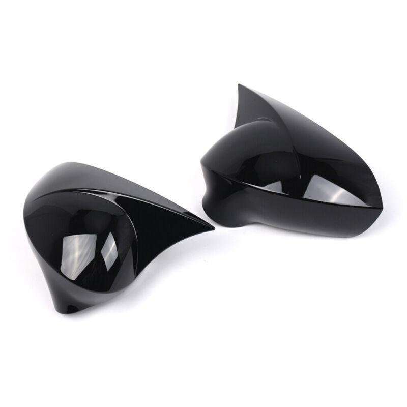 2x Rear View Wing Mirror Cover Caps For SEAT Ibiza 6J MK4 2008-2017 Gloss Black