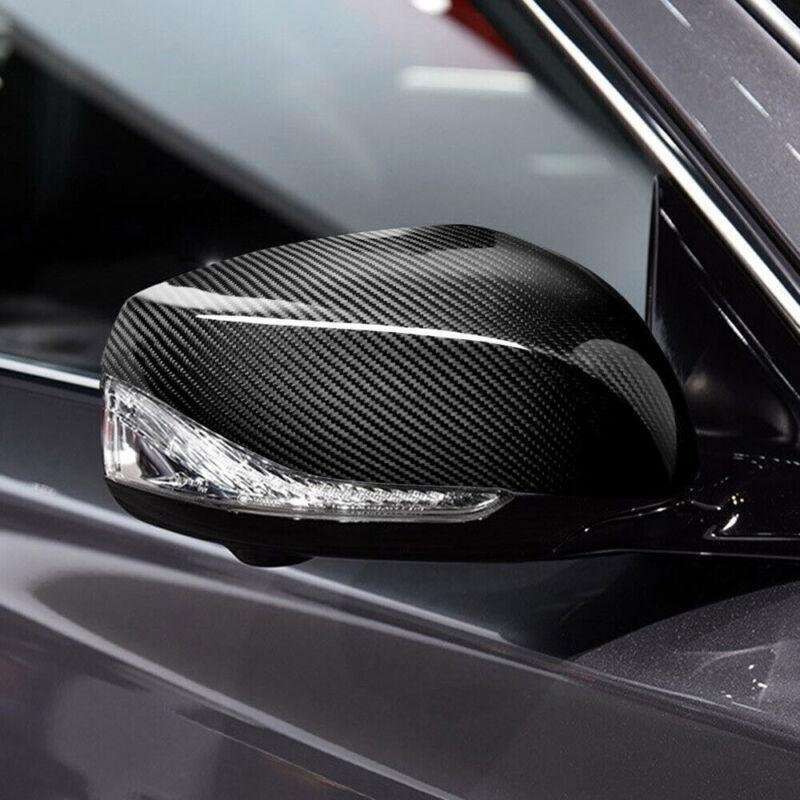 FOR 17-19 INFINITI Q60 COUPE DIRECT REAL CARBON FIBER SIDE MIRROR COVER PAIR