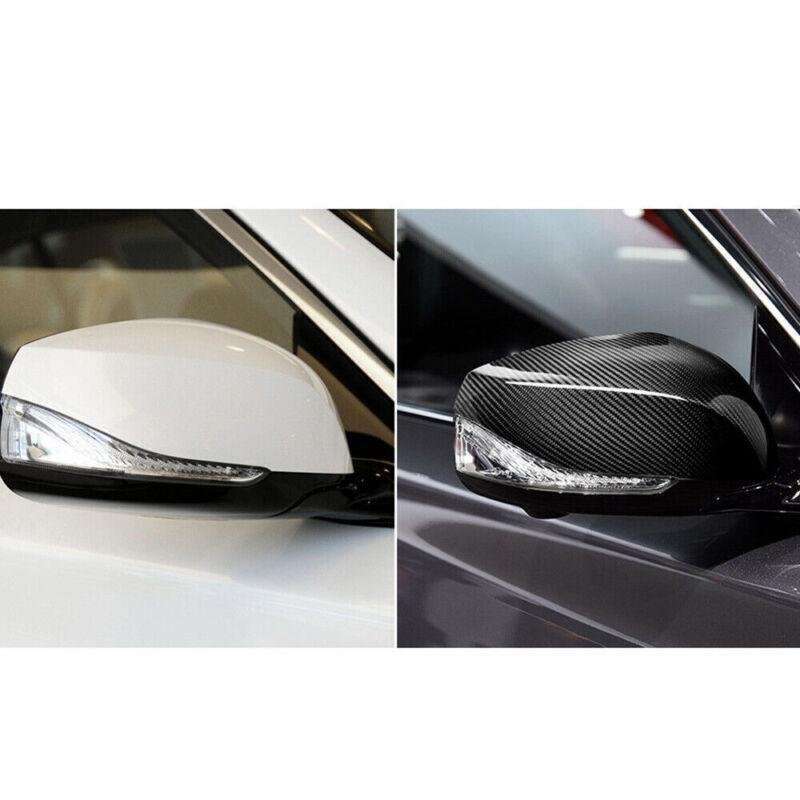 FOR 17-19 INFINITI Q60 COUPE DIRECT REAL CARBON FIBER SIDE MIRROR COVER PAIR