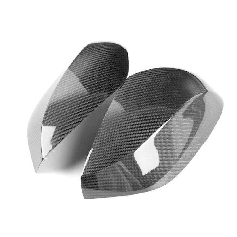 FOR 17-19 INFINITI Q60 COUPE DIRECT REAL CARBON FIBER SIDE MIRROR COVER PAIR