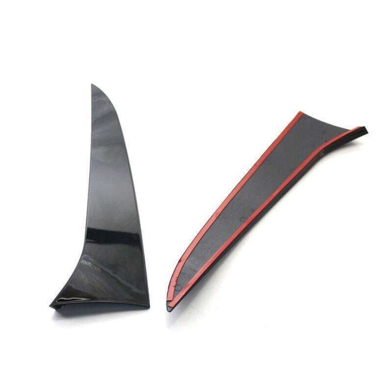 Pair Rear Window Side Spoiler Canards Trim Fit For BMW E84 09-15 Gloss Blk Style