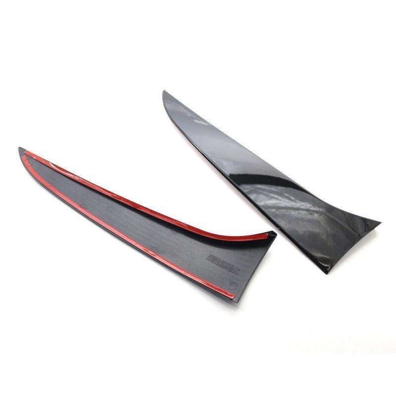 Pair Rear Window Side Spoiler Canards Trim Fit For BMW E84 09-15 Gloss Blk Style