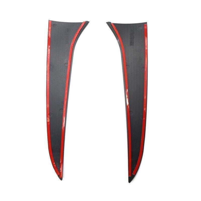 Pair Rear Window Side Spoiler Canards Trim Fit For BMW E84 09-15 Gloss Blk Style