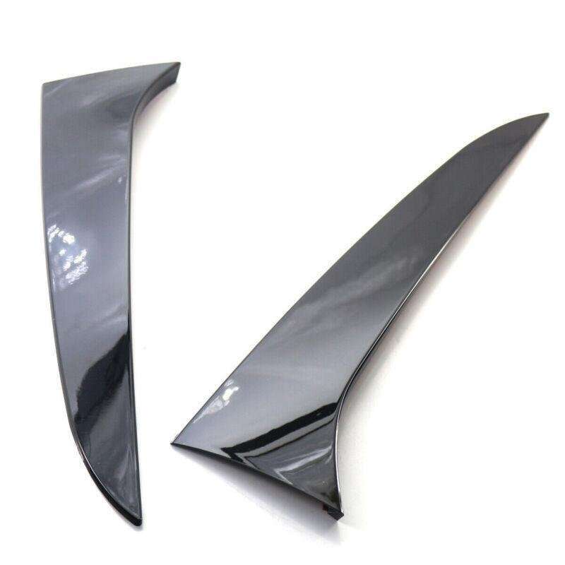 Pair Rear Window Side Spoiler Canards Trim Fit For BMW E84 09-15 Gloss Blk Style