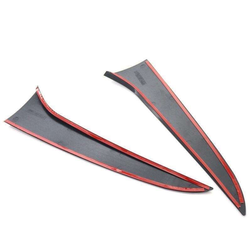 Pair Rear Window Side Spoiler Canards Trim Fit For BMW E84 09-15 Gloss Blk Style