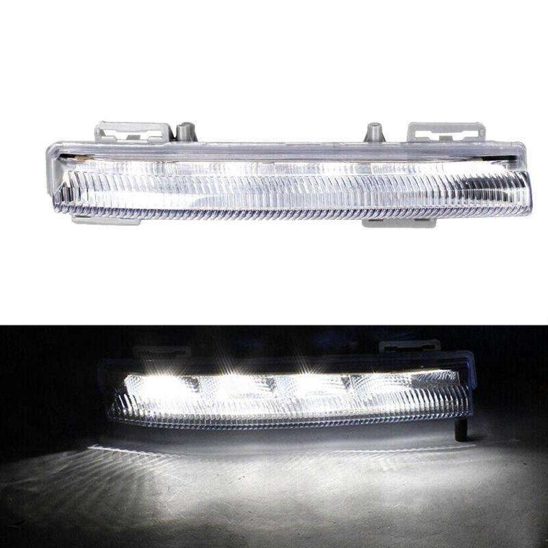 Set Fog Light Lamp Grille &amp; Trim For Mercedes W212 E250 E300 E350 2009-2013 Left