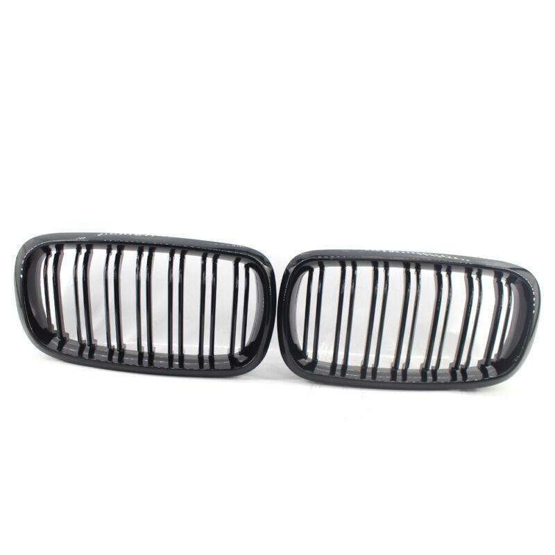 One Pair of Fit For BMW X5 F15 Gloss Black Twin Slat M Look Front GRILLE 15-17
