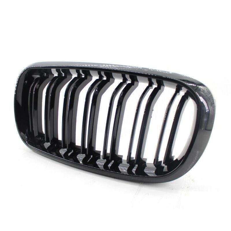 One Pair of Fit For BMW X5 F15 Gloss Black Twin Slat M Look Front GRILLE 15-17