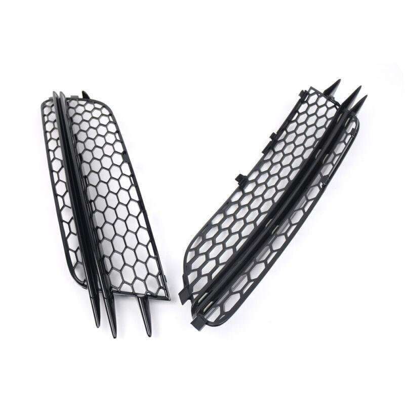 2x Front Bumper Fog Light Lamp Grille Covers For Audi A6 C7 Sedan 2012-15