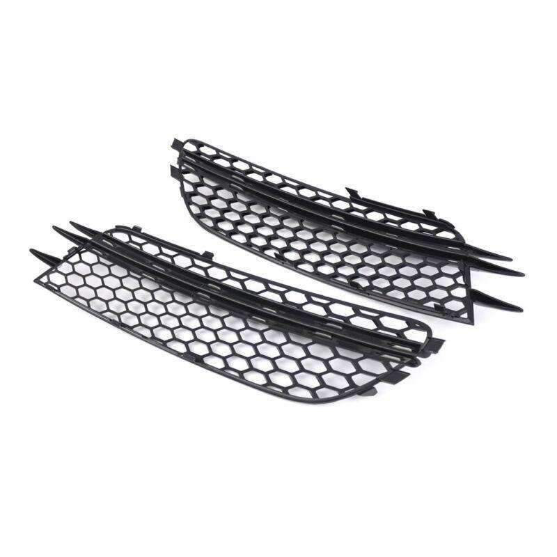 2x Front Bumper Fog Light Lamp Grille Covers For Audi A6 C7 Sedan 2012-15