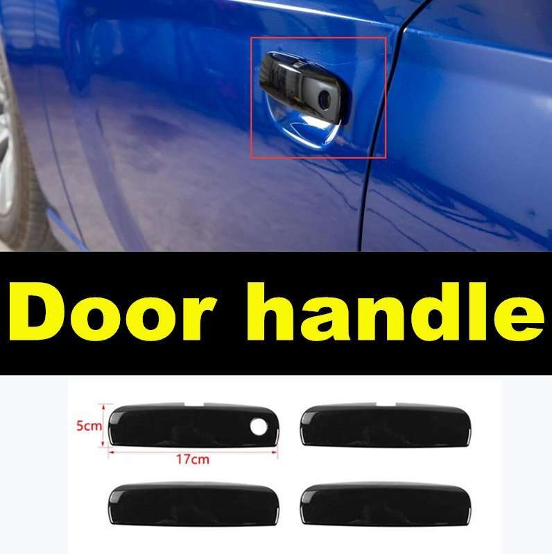 For Dodge Charger 2015-2021 outer door handle cover trim 4pcs Glossy black abs