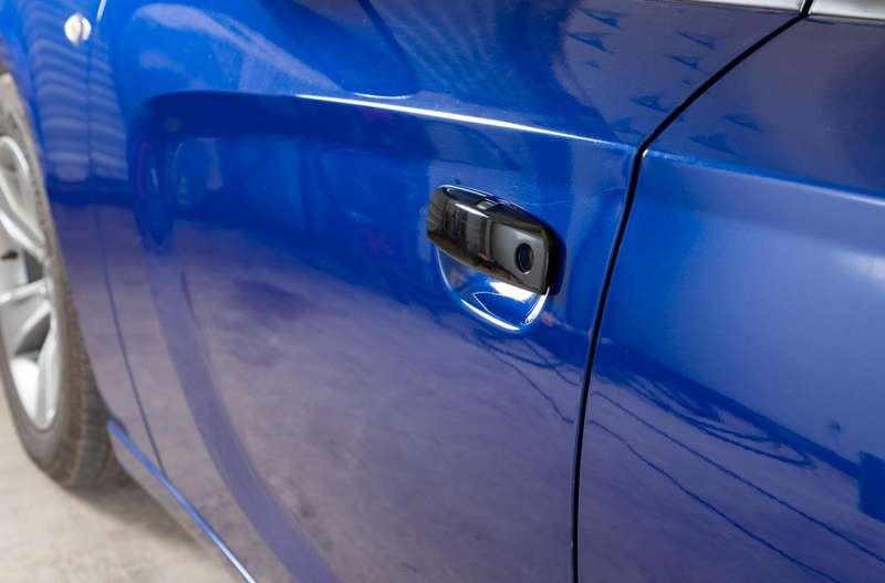 For Dodge Charger 2015-2021 outer door handle cover trim 4pcs Glossy black abs