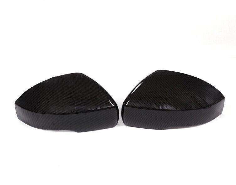 Fit For Range Rover Sport 2014-2022 Carbon Fiber Rear View Mirror Cover Trim 2pc
