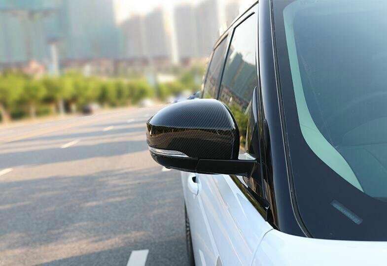 Fit For Range Rover Sport 2014-2022 Carbon Fiber Rear View Mirror Cover Trim 2pc