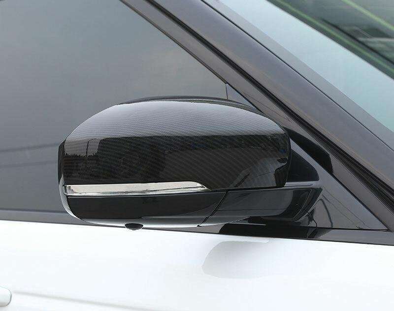 Fit For Range Rover Sport 2014-2022 Carbon Fiber Rear View Mirror Cover Trim 2pc