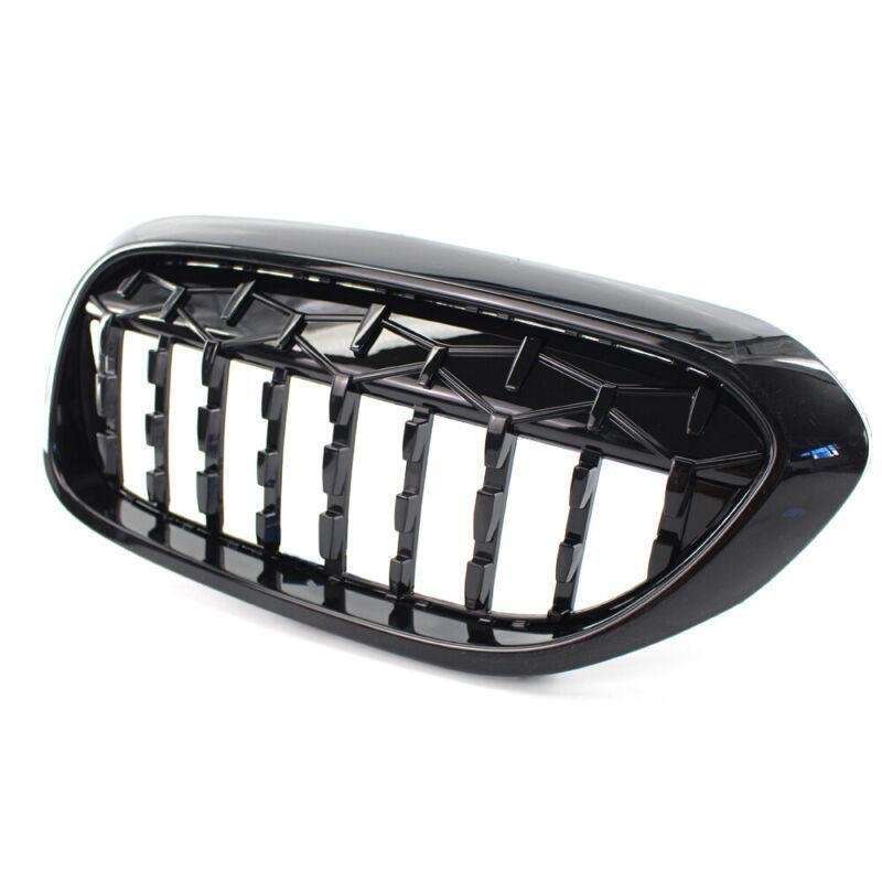 Pair Front Kidney Grille Grill Gloss Black Fit For BMW 5 Series G30 G38 17-19