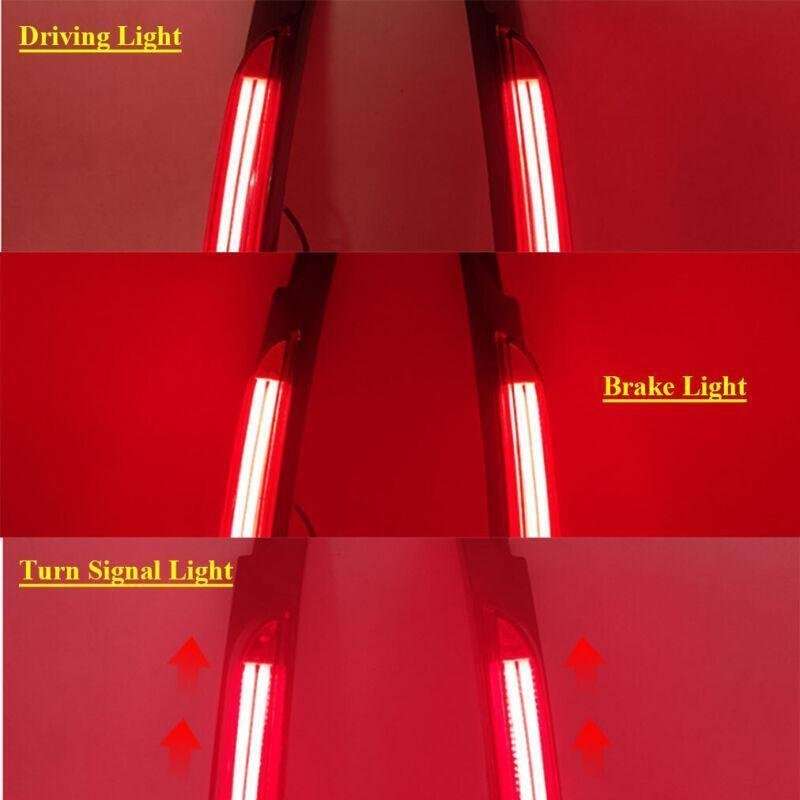 Rear Window Pillar LED Light Lamp Assembly For Toyota Fortuner 16-20 Pair C