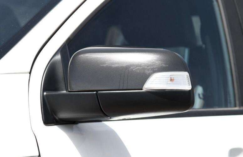 Matt Black Rear View Side Door Mirror Cover 2PCS Fit For Ford Ranger 2015-2022