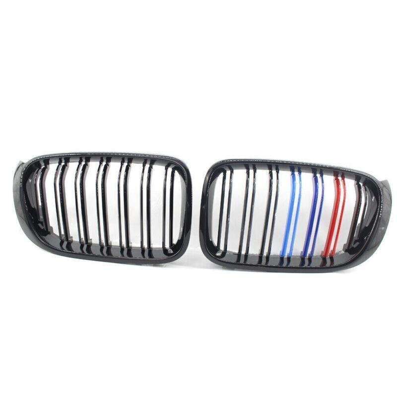 GLOSS BLACK M-Color Front Kidney Grille Fit FOR BMW F25LCI X3 F26 X4 15-17