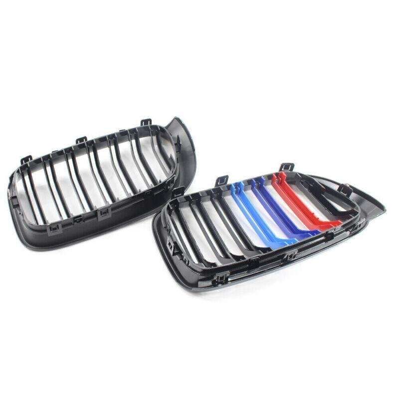 GLOSS BLACK M-Color Front Kidney Grille Fit FOR BMW F25LCI X3 F26 X4 15-17