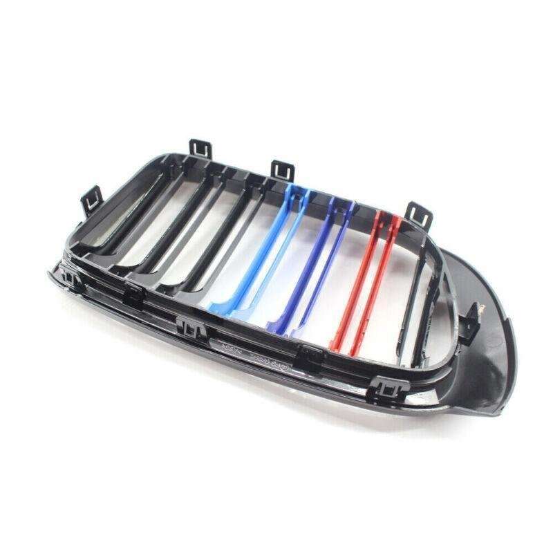 GLOSS BLACK M-Color Front Kidney Grille Fit FOR BMW F25LCI X3 F26 X4 15-17