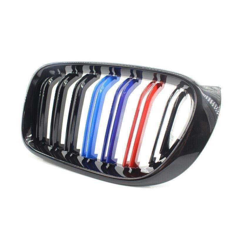GLOSS BLACK M-Color Front Kidney Grille Fit FOR BMW F25LCI X3 F26 X4 15-17